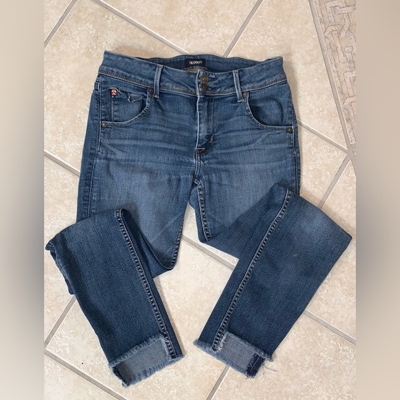 Designer HUDSON boot Cut hem skinny jeans size 27 4 - Picture 16 of 16